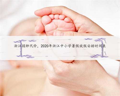 浙江捐卵代价，2020年浙江中小学暑假放假安排时间表